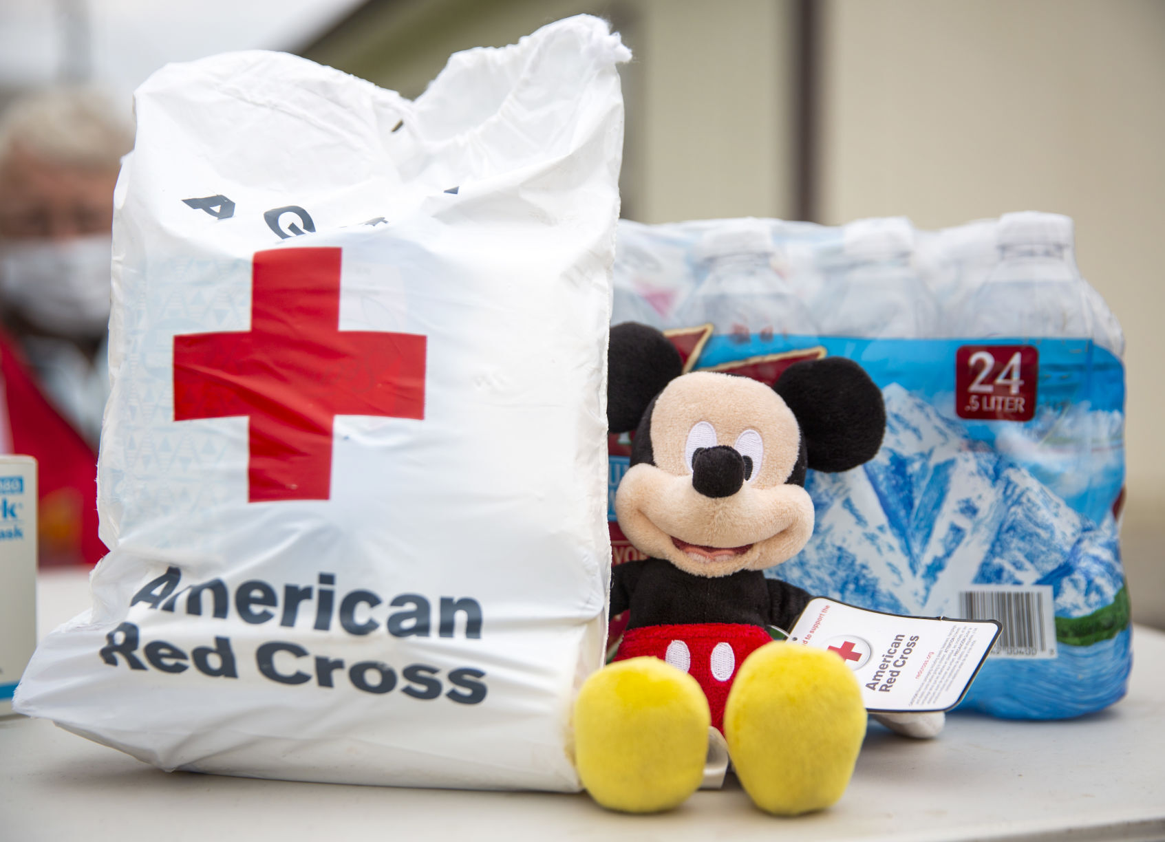 Disaster relief shelter set up at Eastside Southern Baptist Church